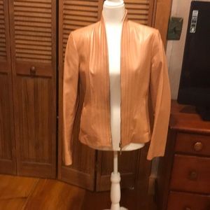 Adrienne Vittadini Leather Coat